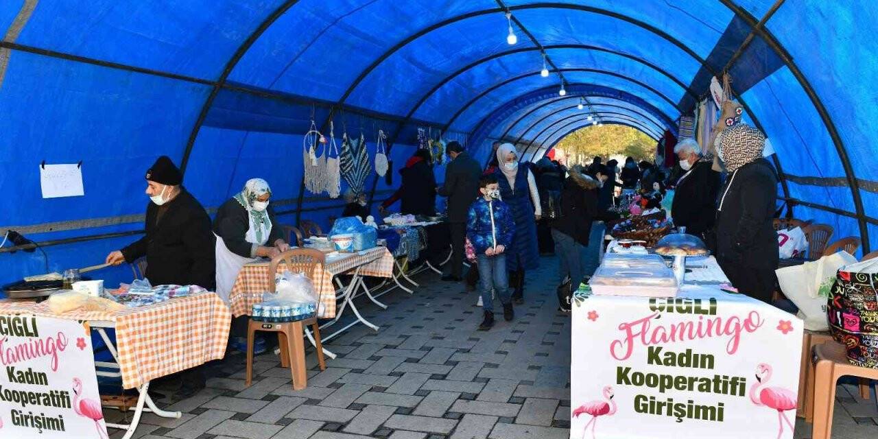 Çiğli’de Kadın Üretici Pazarı açıldı