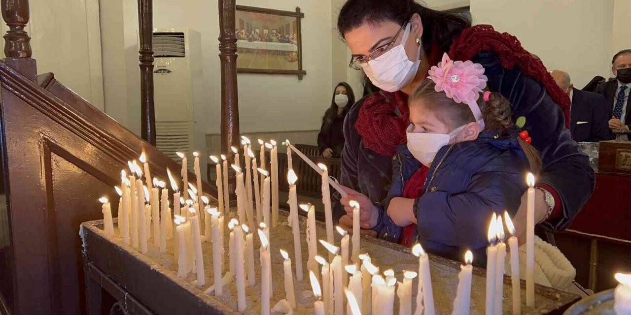 İskenderun Ortodoks kilisesinde Noel ayini