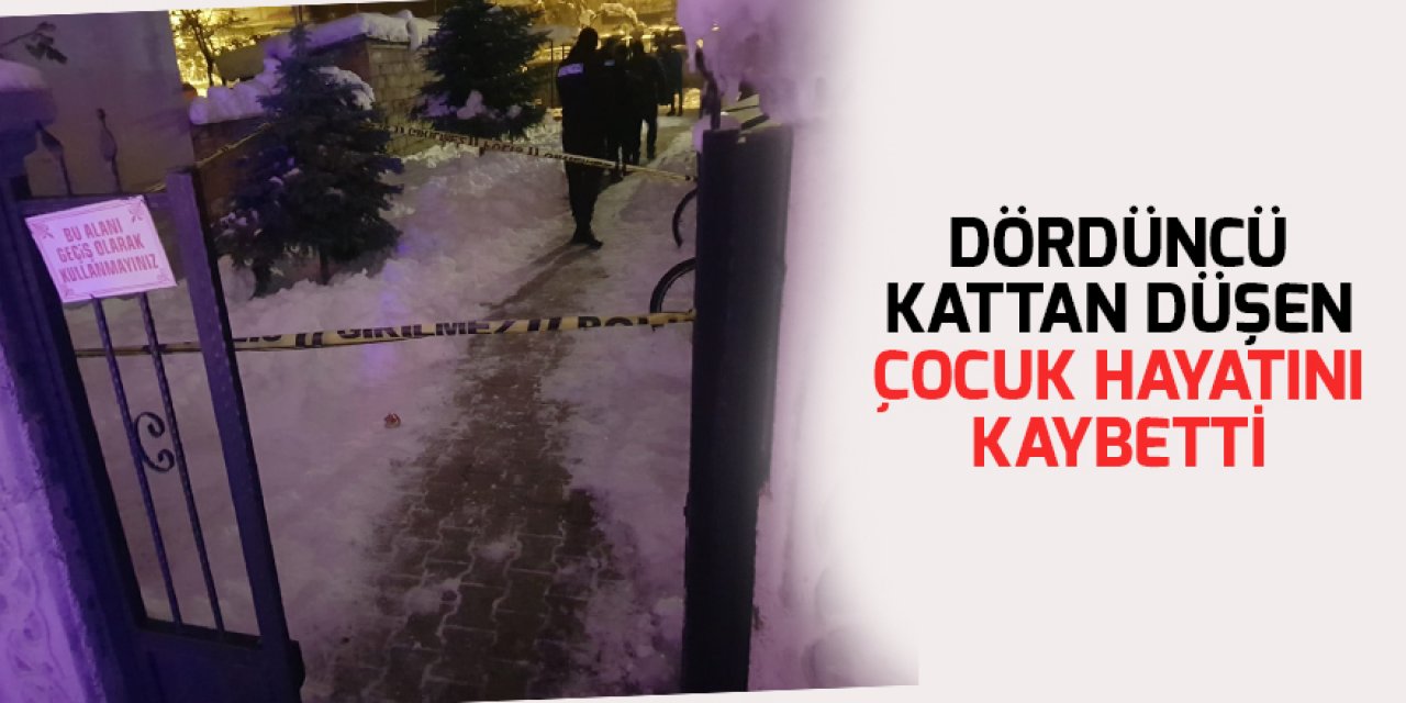 Konya'da dördüncü kattan düşen çocuk hayatını kaybetti