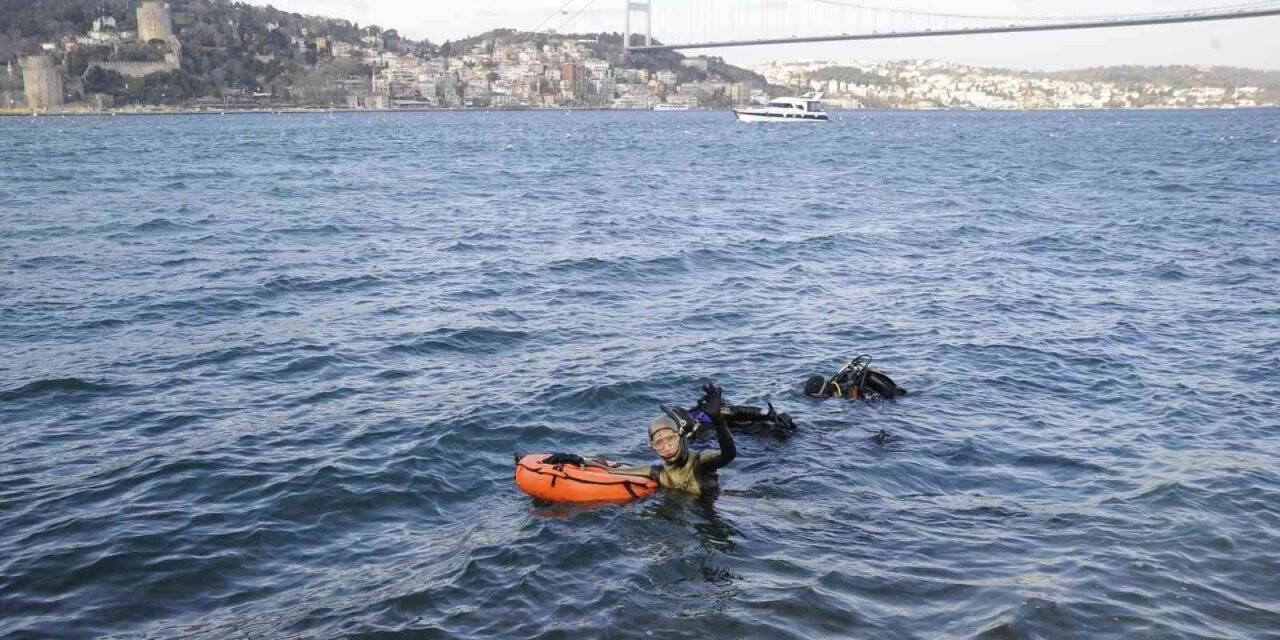 İstanbul Boğazı’nda serbest dalış rekoru kırıldı
