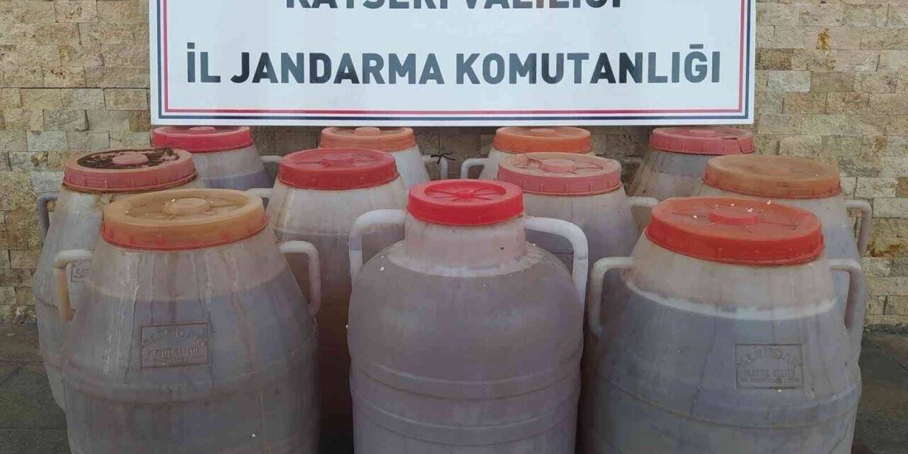 Jandarmadan kaçak alkol operasyonu