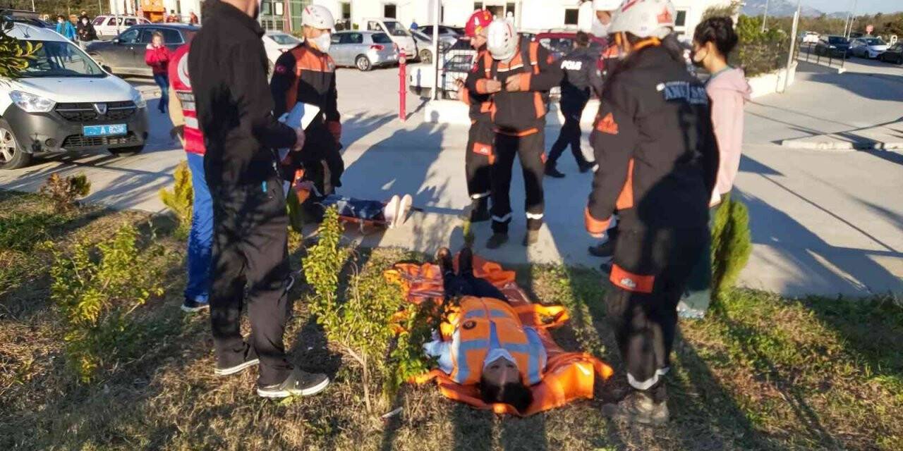 Datça’daki tatbikat gerçeği aratmadı