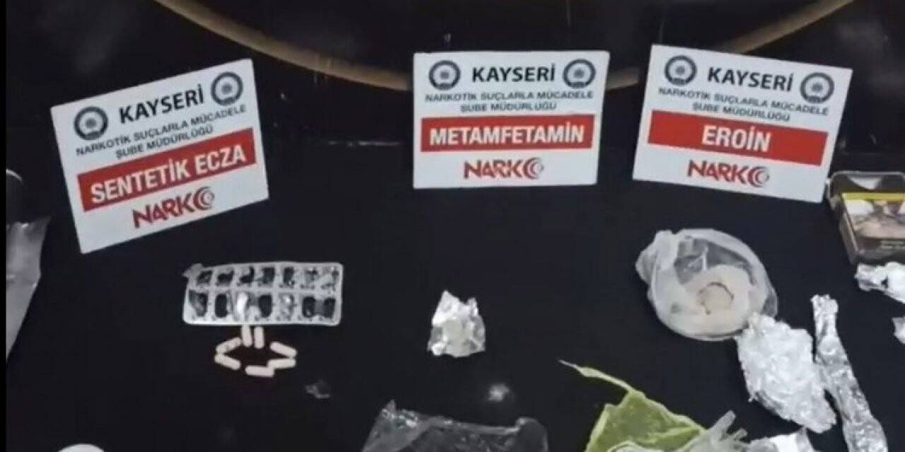 Kayseri’de uyuşturucu operasyonu: 3 gözaltı
