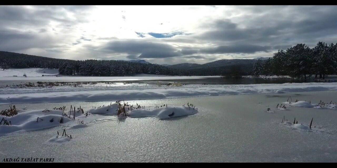 Akdağ Tabiat Parkı kış manzarası ile hayran bıraktı