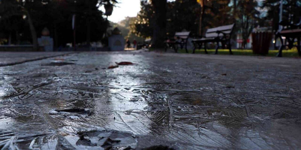 Samsun’da ayaz dondurdu