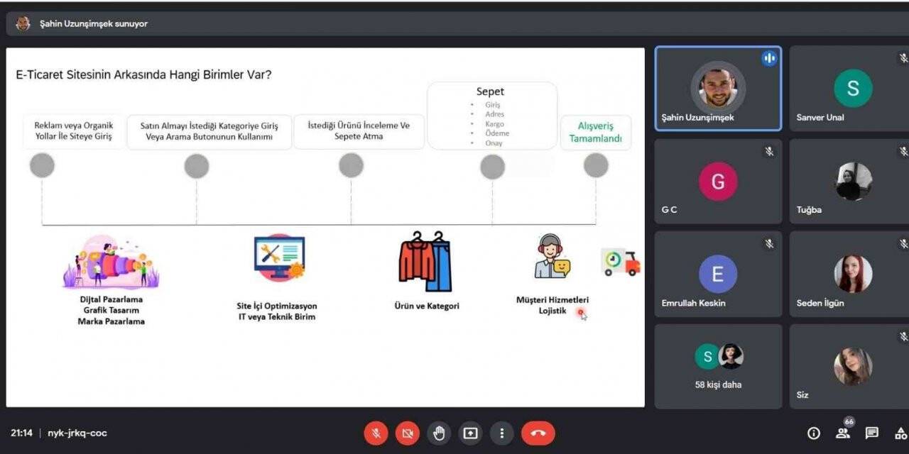 Üniversite öğrencileri e-ticaret eğitimi aldı