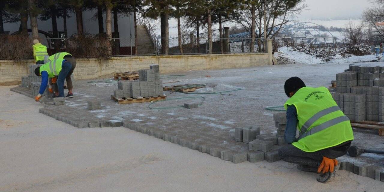 Kahramankazan’da köyler parke taşıyla güzelleşiyor