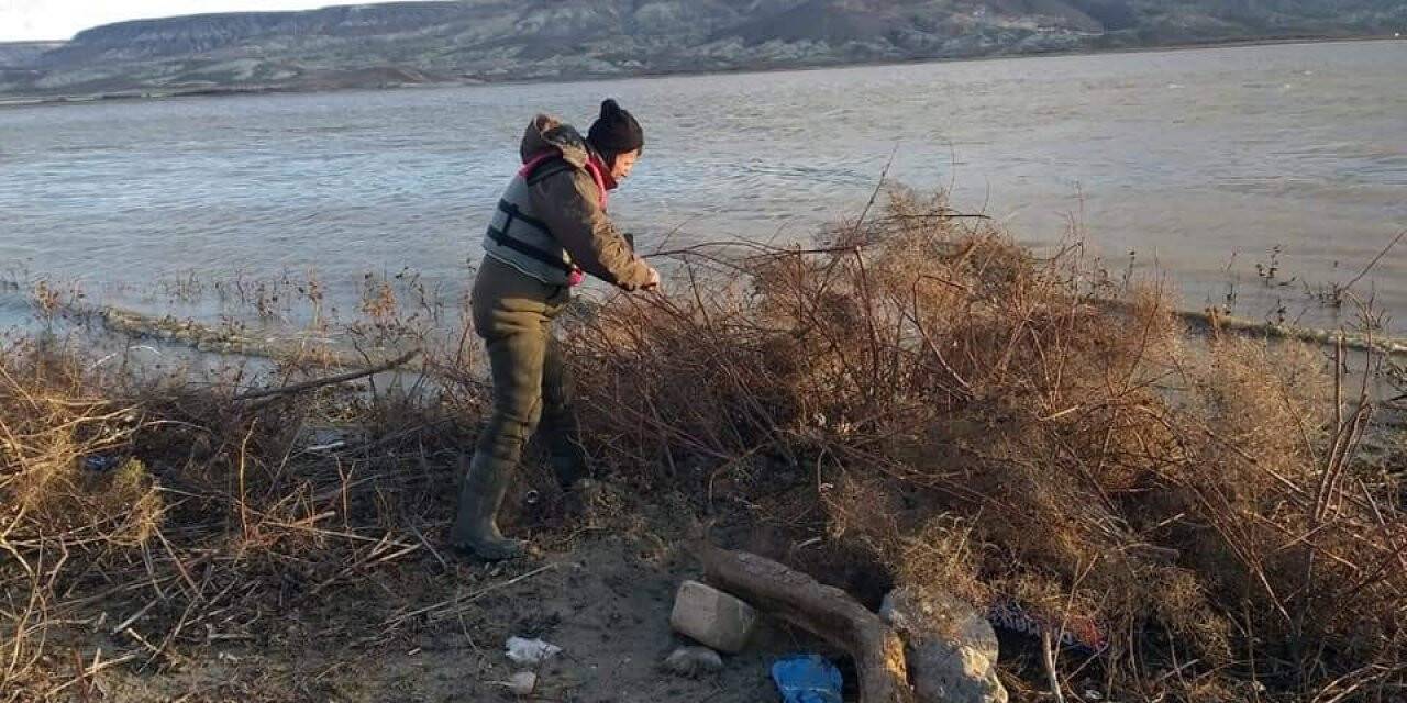 Beypazarı’nda kuş avlamak için yapılan düzenek imha edildi