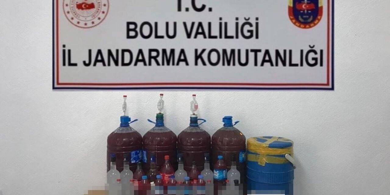 Bolu’da kaçak içki operasyonu: 1 gözaltı