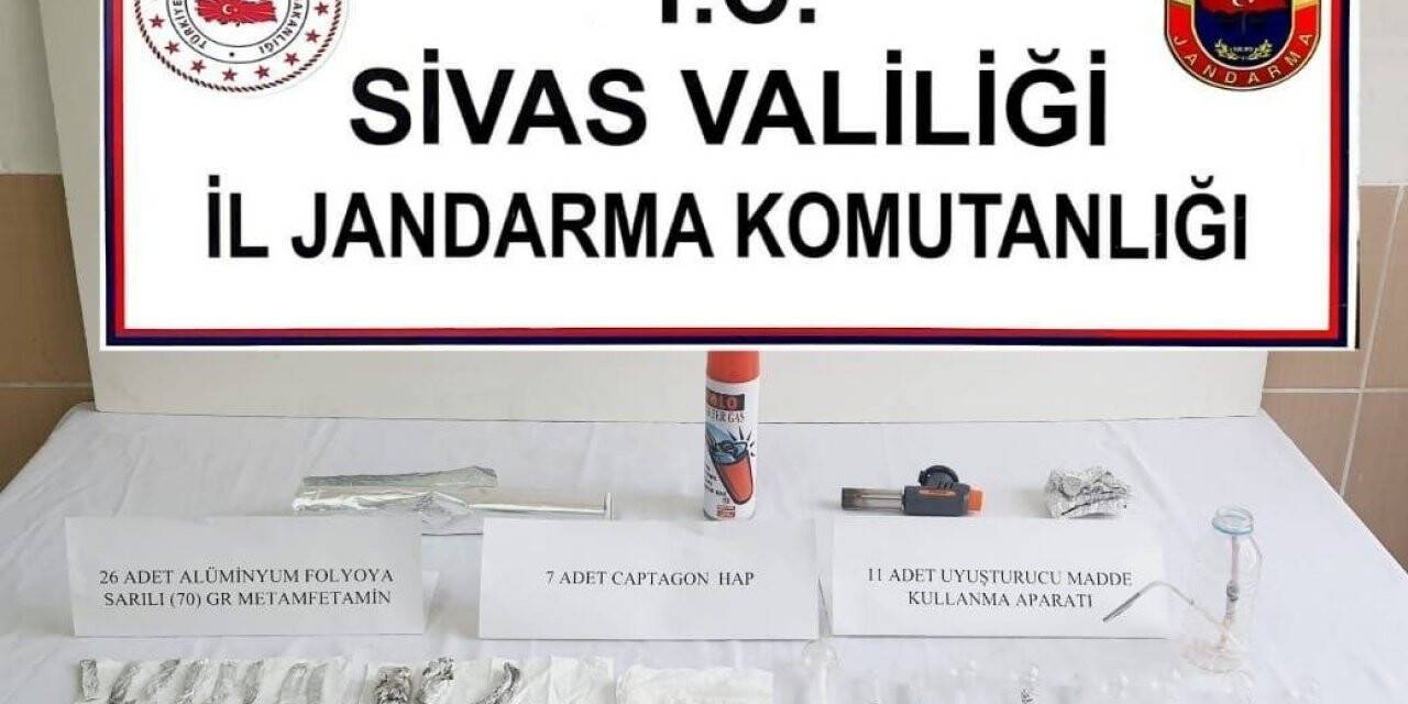 Şarkışla’da uyuşturucu operasyonu