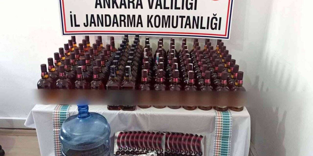 Sahte alkollü içki üretimi ve satışı yapan şahıslara operasyon: 2 gözaltı