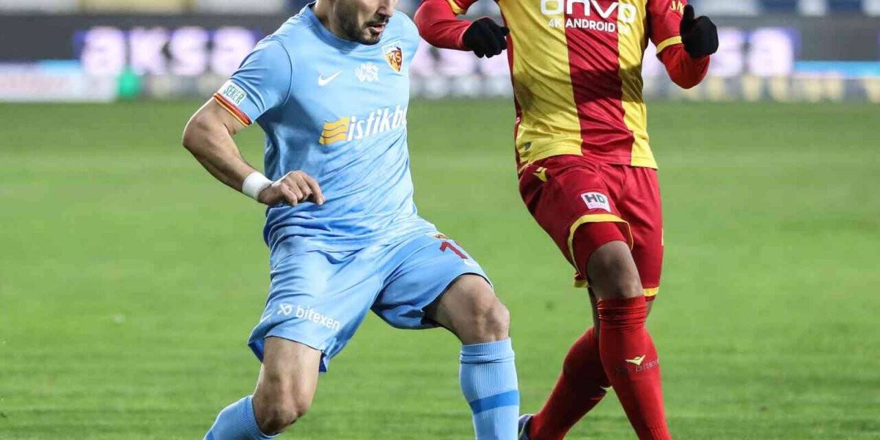 Kayserispor 3 maçtır kazanamıyor