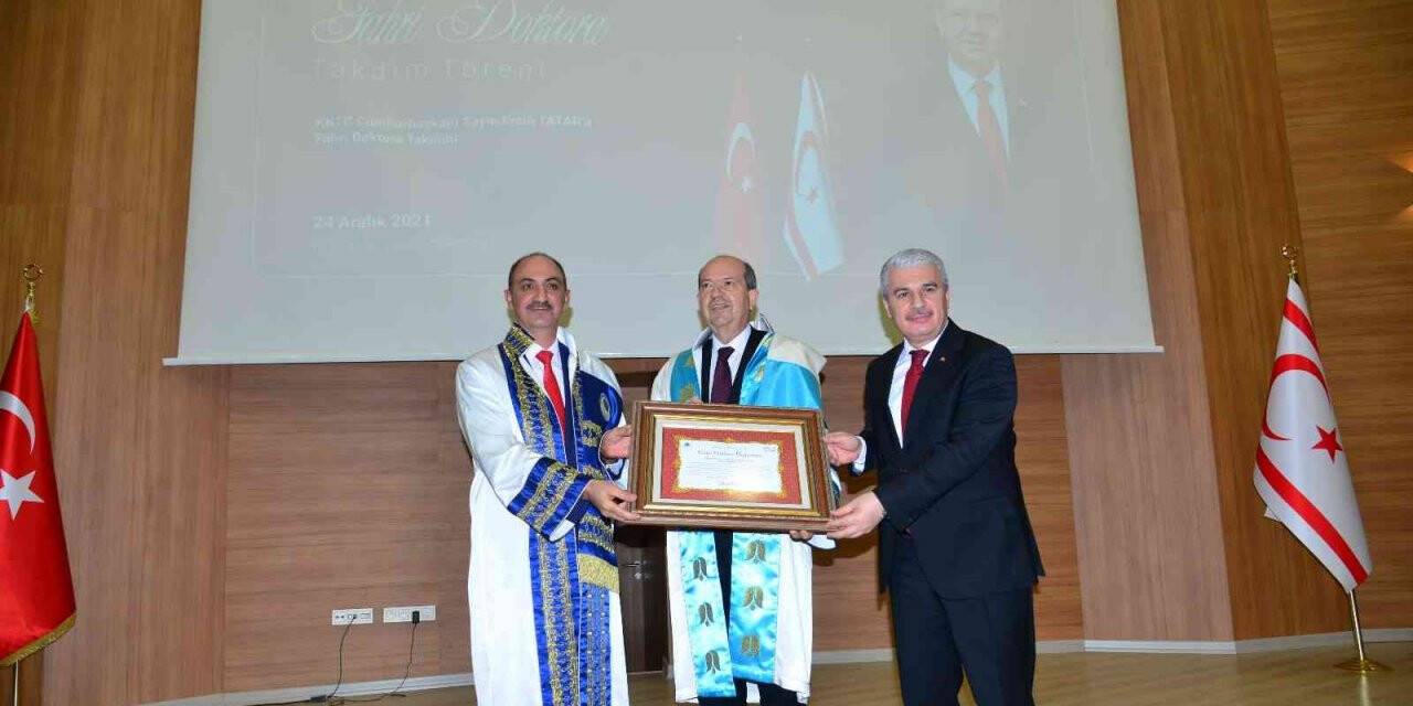 KKTC Cumhurbaşkanı Tatar’a, Ahi Evran Üniversitesi’nden fahri doktora