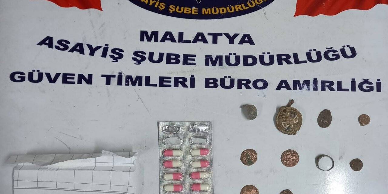 Şüphe üzerine yapılan aramada tarihi eser