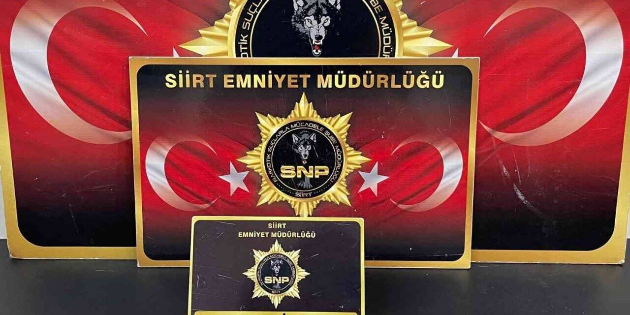 Siirt’te durdurulan şüpheli şahsın üzerinden uyuşturucu çıktı