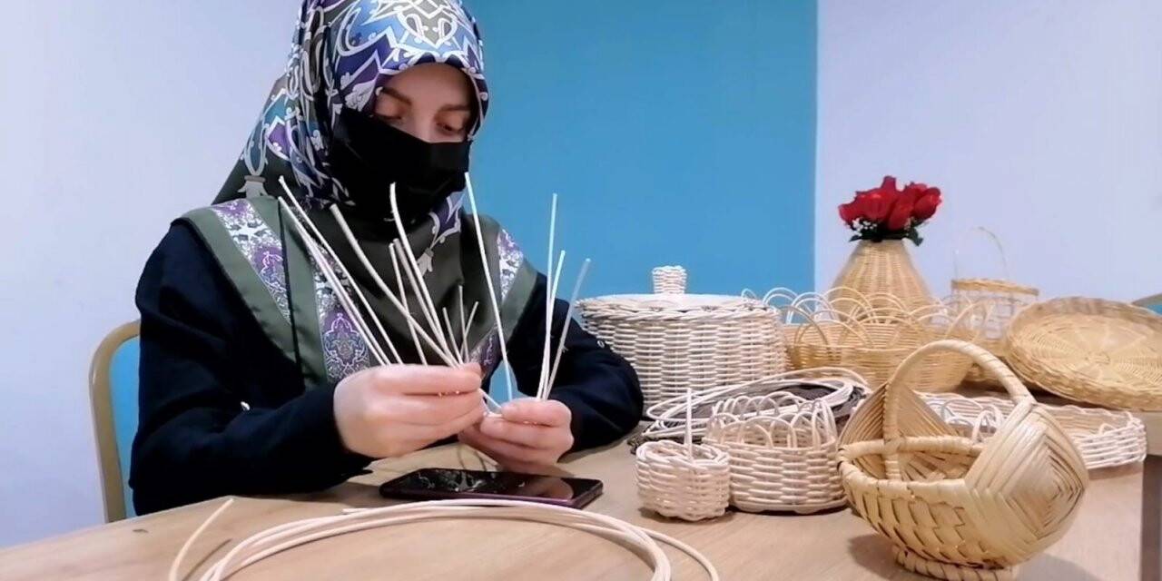 Giresunlu kadınlar sepet kursuna ilgi gösteriyor