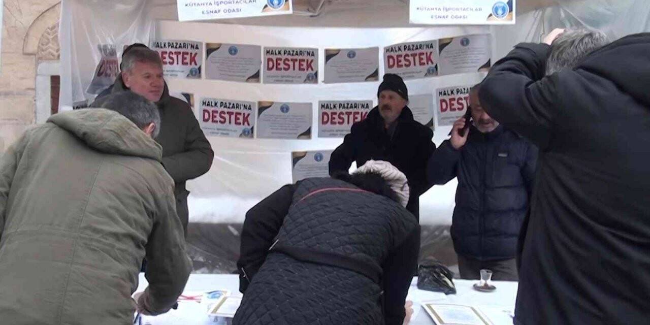 Kütahya’da "Sosyete Pazarı"nın yeniden açılması için imza kampanyası