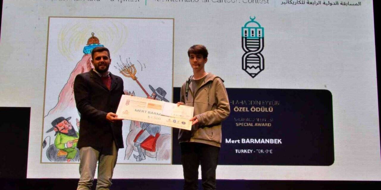 Uluslararası karikatür yarışmasından E-Gençlik’e ödül