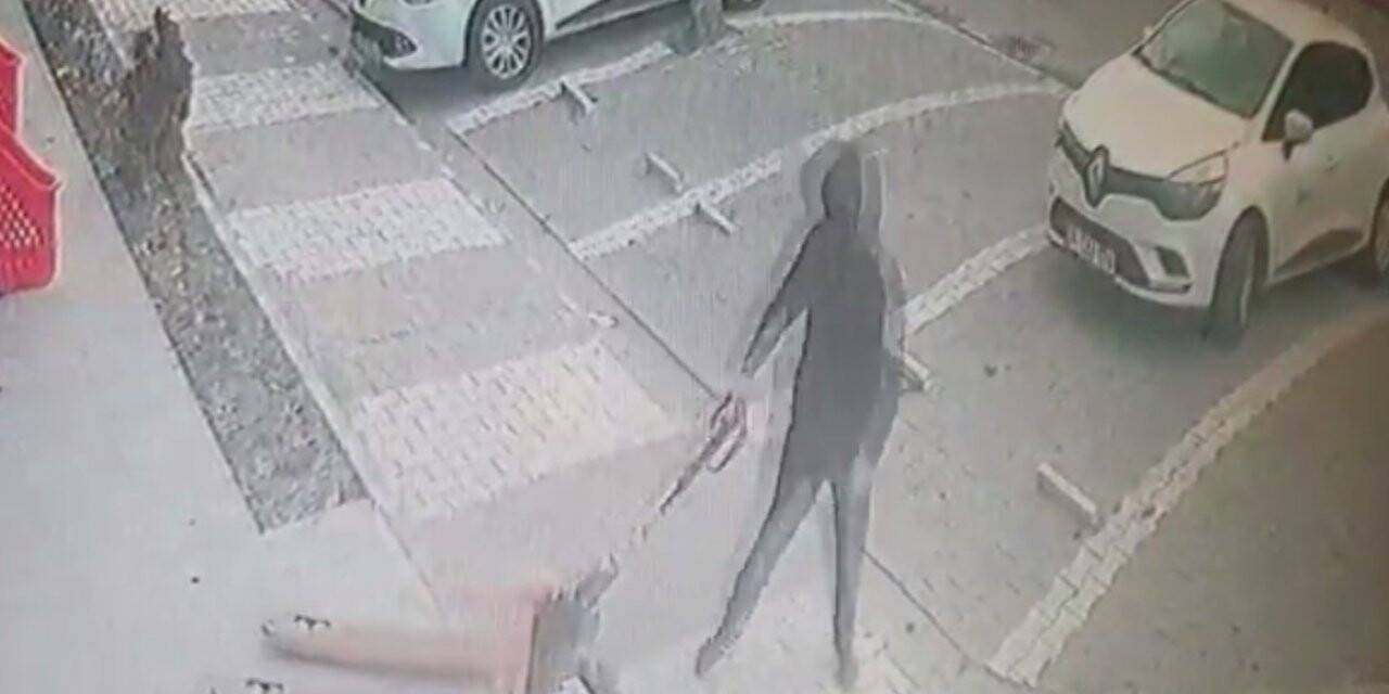 Transpalet hırsızı kamerada