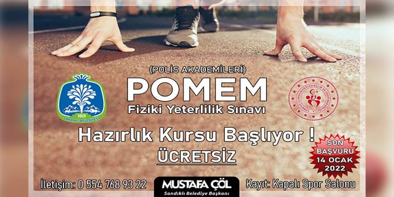 Sandıklı Belediyesi polis adayları için harekete geçti