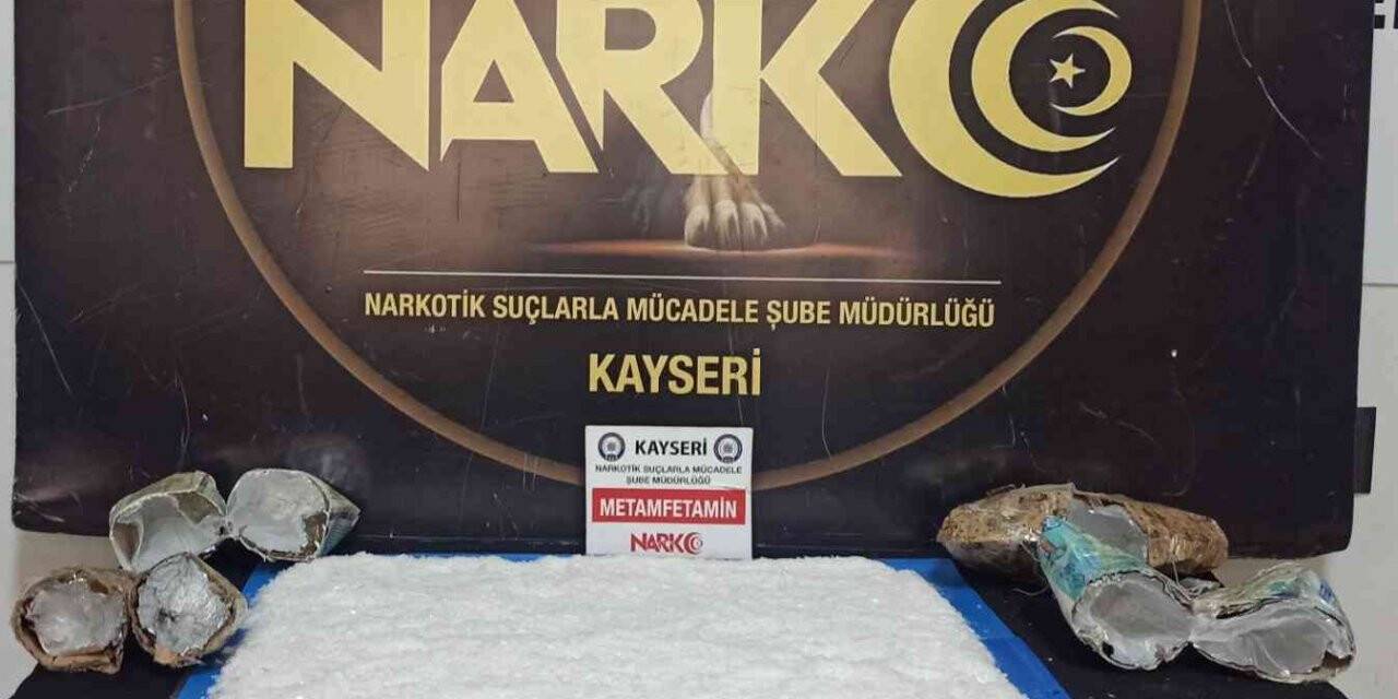 Kayseri’de 2 kilo 200 gram metamfetamin ele geçirildi