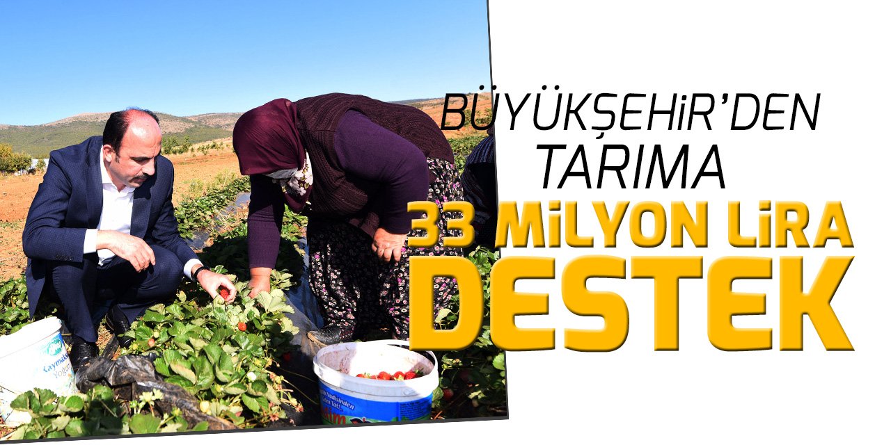 Konya Büyükşehir’den 2021’de Tarıma 33 Milyon Lira Destek
