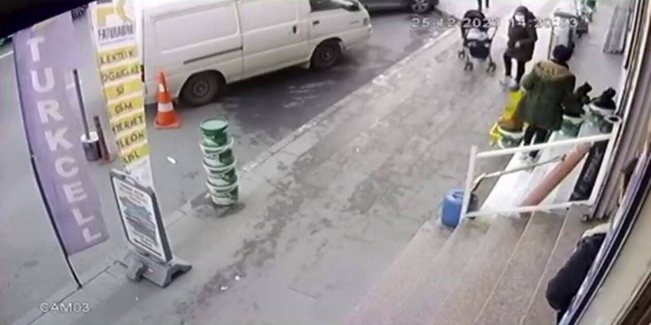 Esenyurt’ta dalgın anne bebek arabasında çocuğunu unuttu