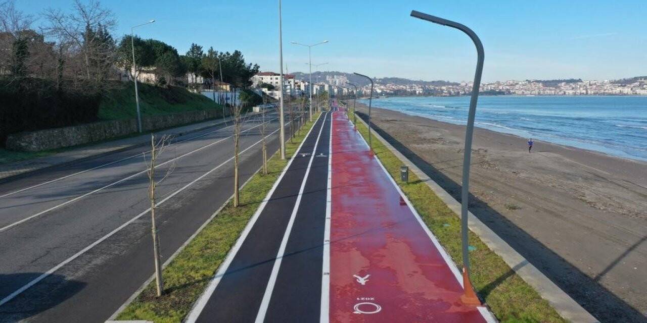 Ünye’ye 4,5 kilometrelik bisiklet yolu