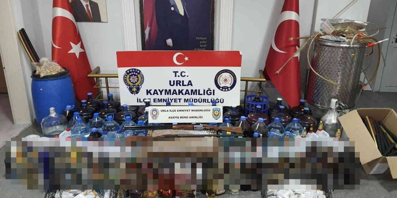 İzmir’de sahte kaçak içki satıcılarına operasyon