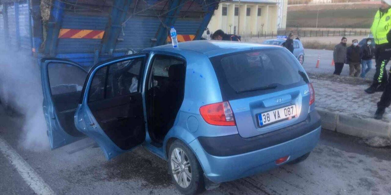 Bayburt’ta trafik kazası: 1 yaralı