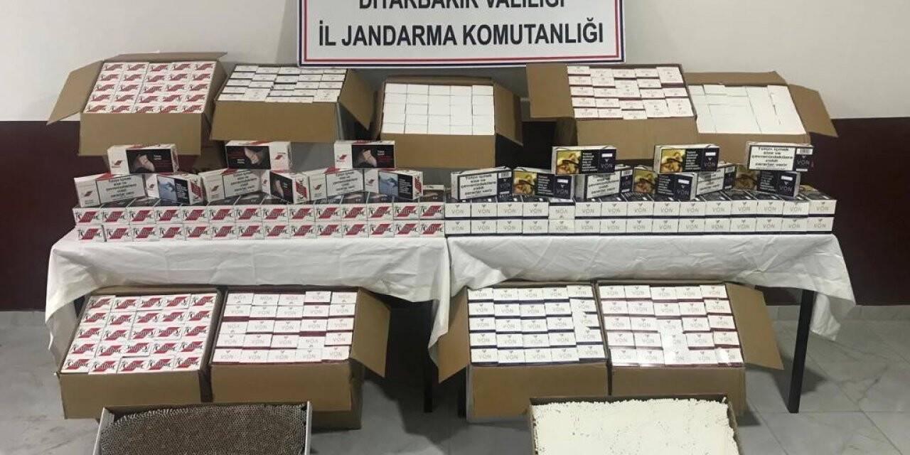 Diyarbakır’da 130 bin adet kaçak makaron ele geçirildi