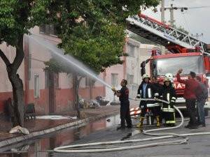 Kayseri'de mobilya atölyesinde yangın