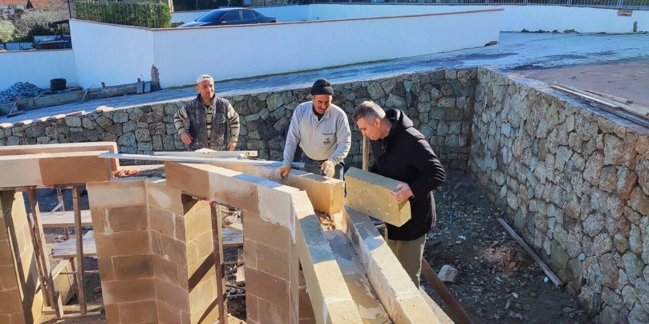 Sultan Baba Mescidinde çalışmalar sürüyor