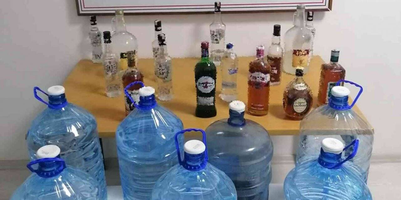 280 litre el yapımı kaçak alkol ele geçirildi