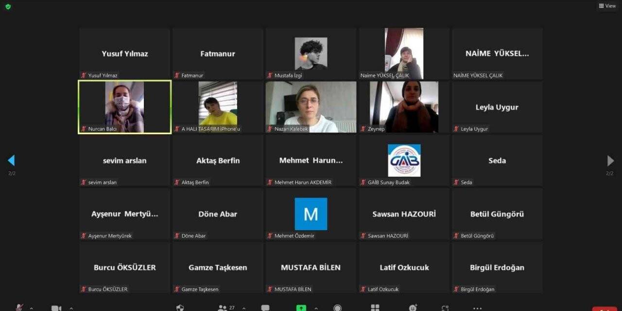 Halı tasarımı öğrencilerinin online sektör eğitimi