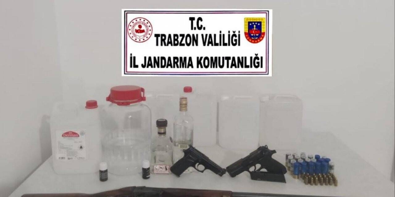 Trabzon’da sahte alkol operasyonu