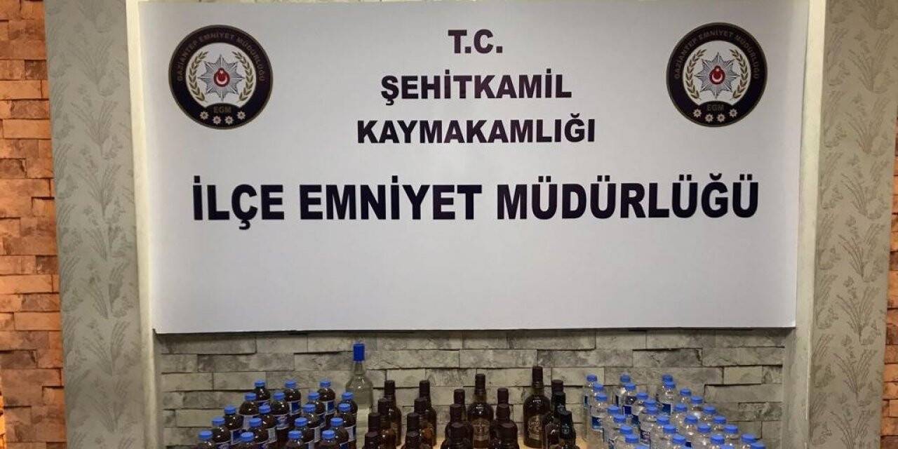 Gaziantep’te kaçak içki operasyonu: 2 şüpheli tutuklandı
