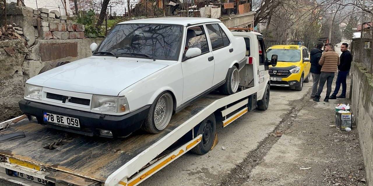 Dur ihtarına uymayan sürücüye para cezası kesildi