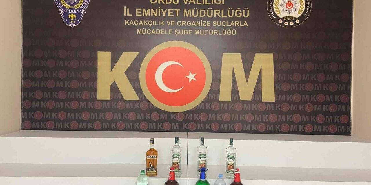 Sahte alkolden 4 kişinin hayatını kaybettiği Ordu’da sahte alkol operasyonu