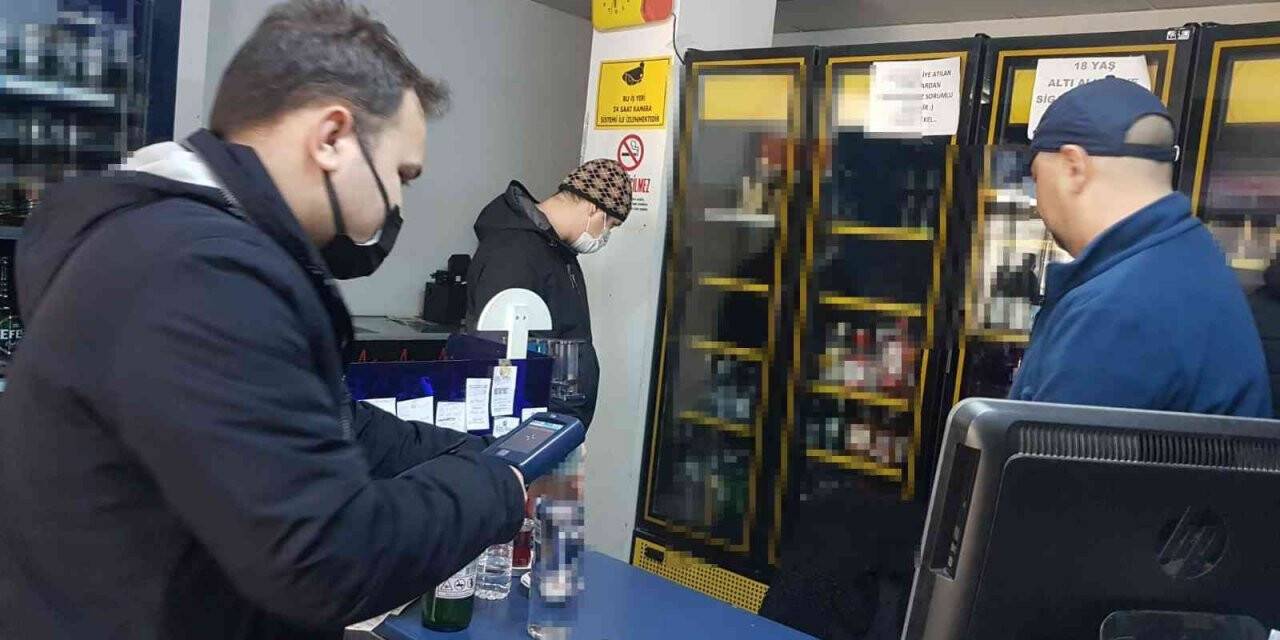 Simav’da sahte alkol denetimi