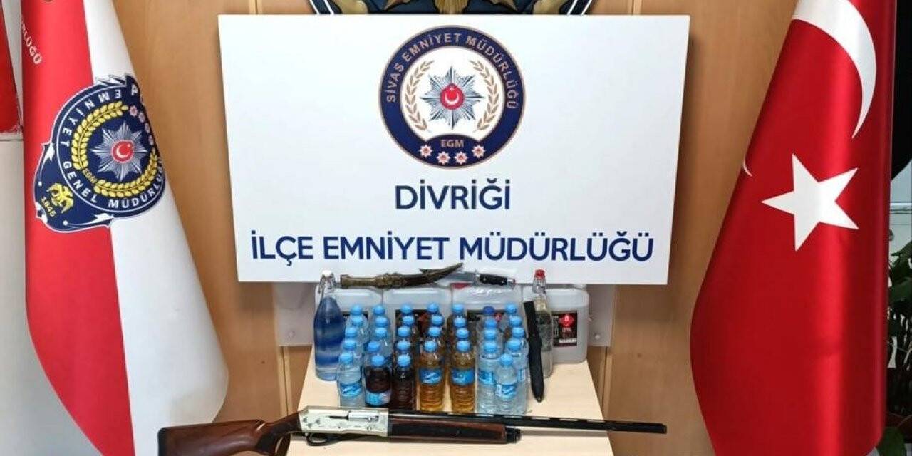 22 litre sahte içki ele geçirildi