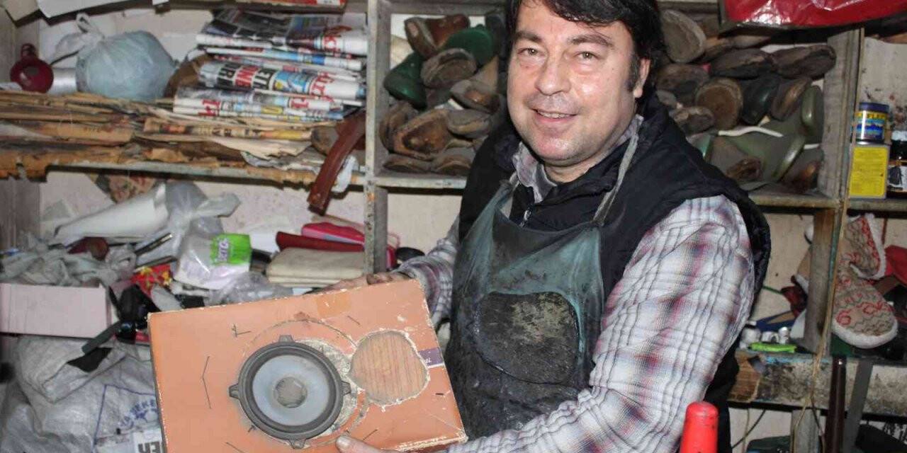 Yaptığı hoparlör kutusu dikkat çekti