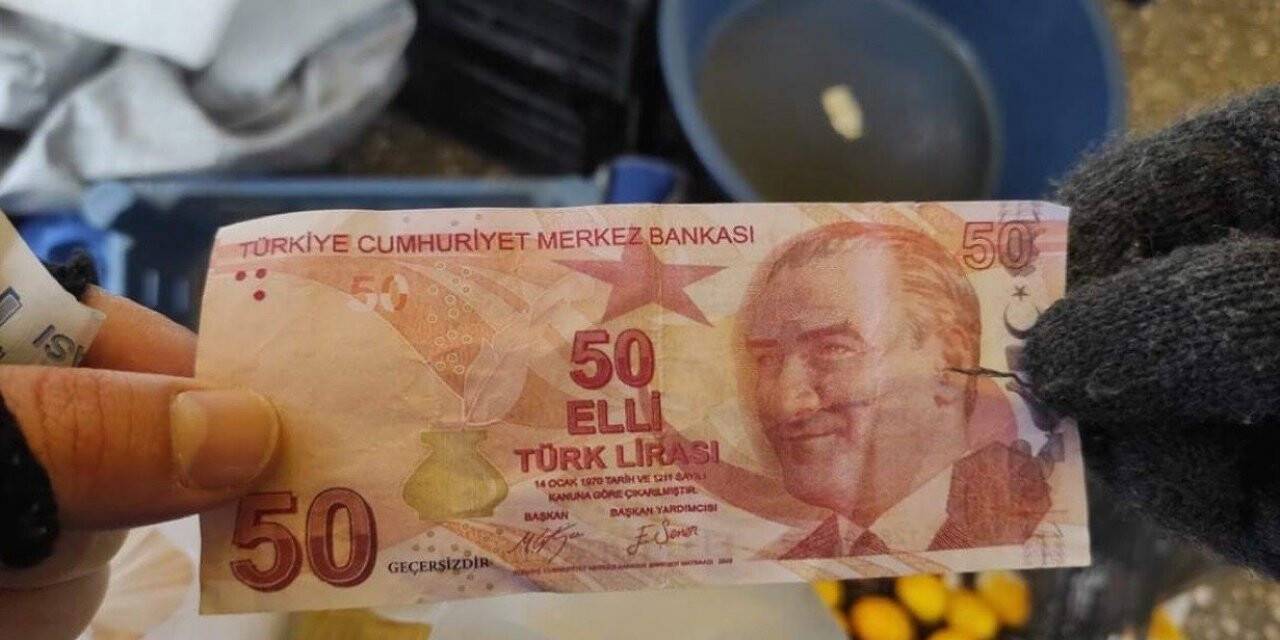 1 kilo armut alarak 50 TL’lik sahte para verdiler