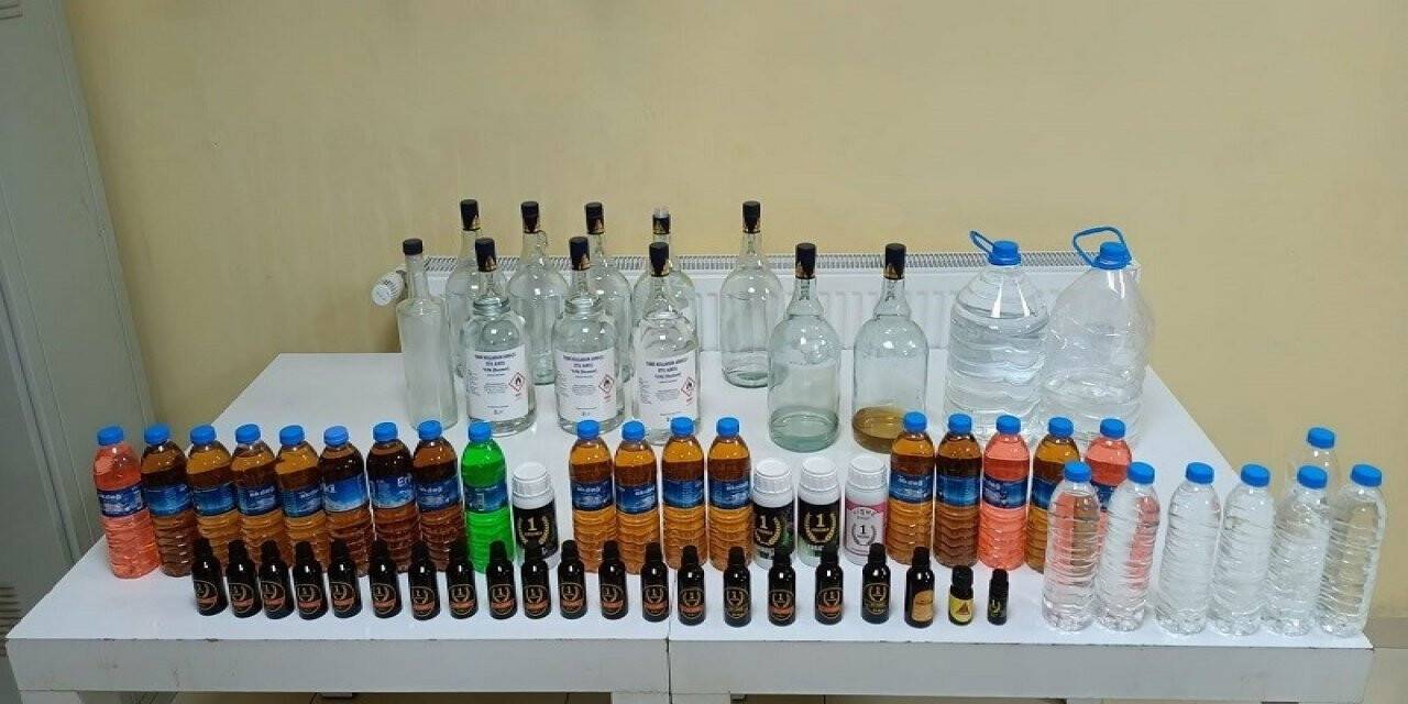 Samsun’da sahte alkol operasyonu: 1 gözaltı