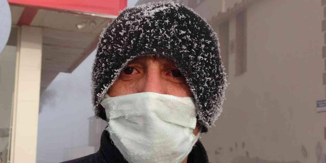 Göle buz kesti, termometreler eksi 25,7’yi gösterdi