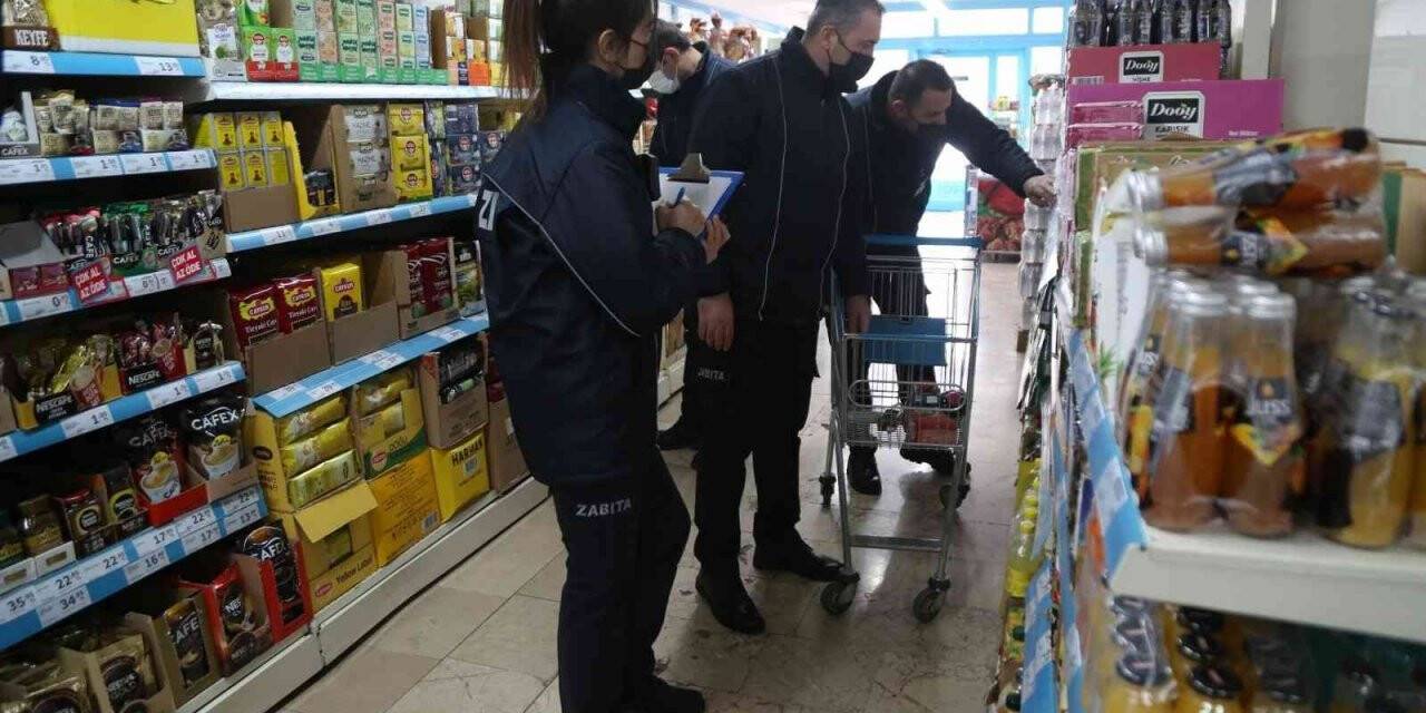 Melikgazi Zabıtasından marketlere fiyat denetimi