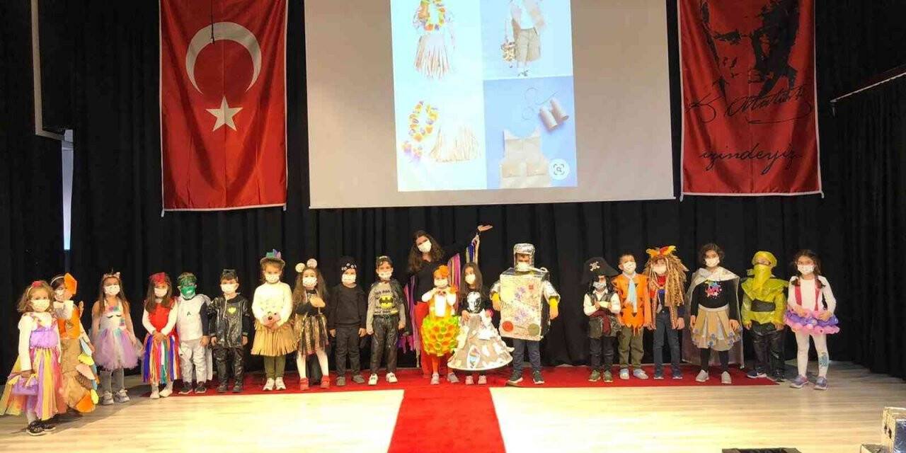 Başak Koleji’nde geri dönüşüm defilesi