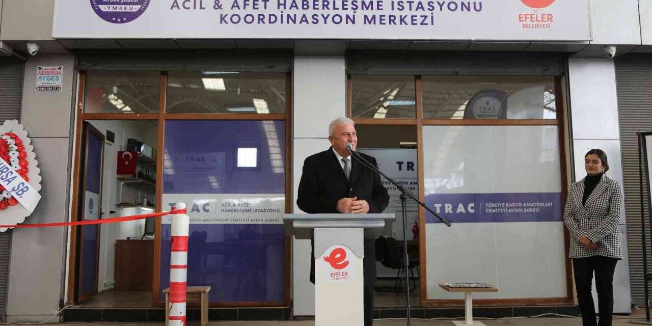 Efeler’de Acil Afet Haberleşme İstasyonu kuruldu