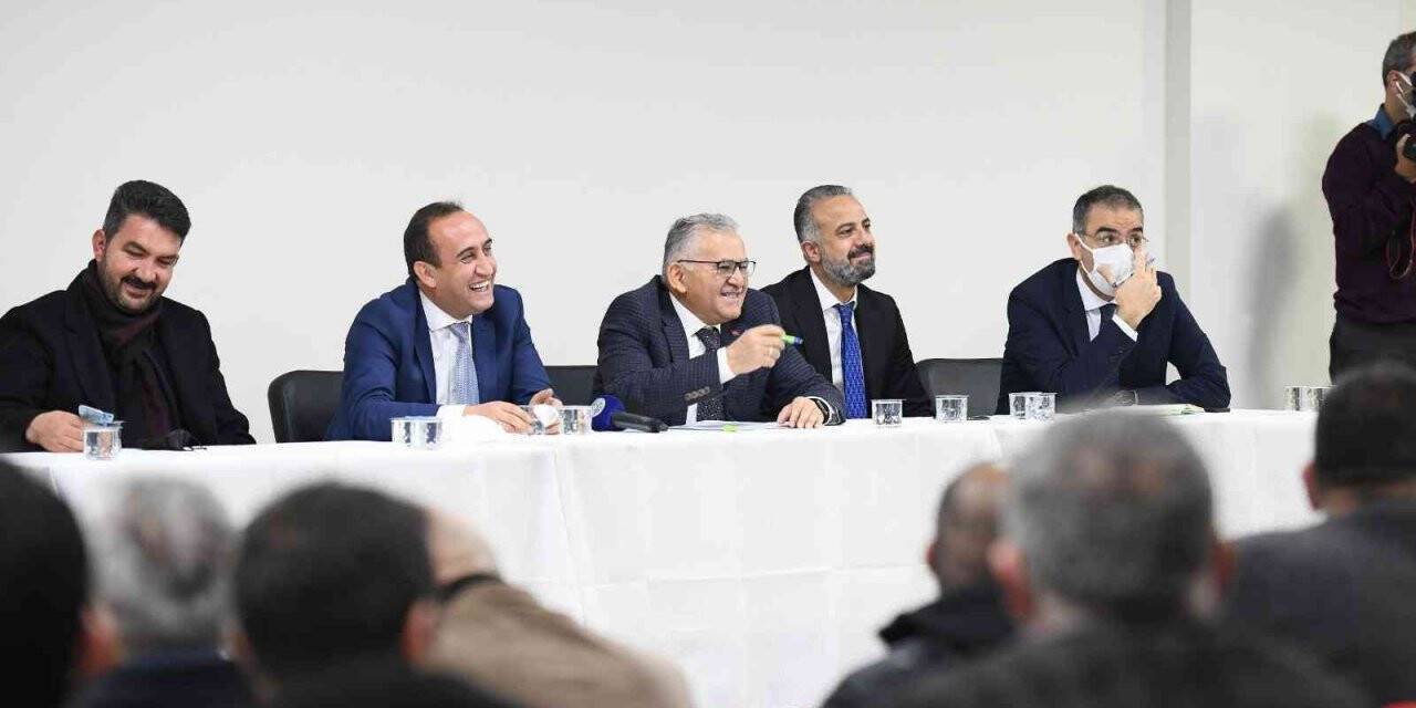 Başkan Büyükkılıç İncesu’da mahalle muhtarlarının taleplerini dinledi