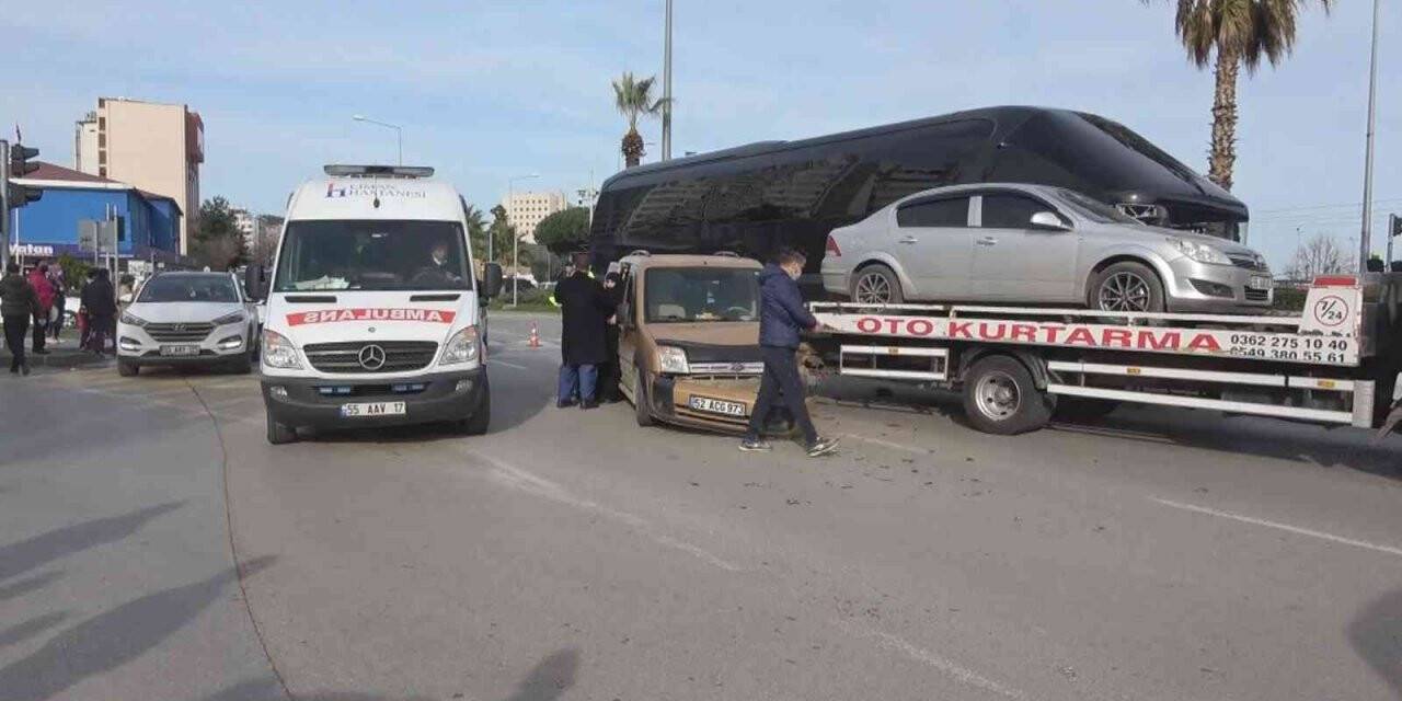 Samsun’da trafik kazası: 2 yaralı